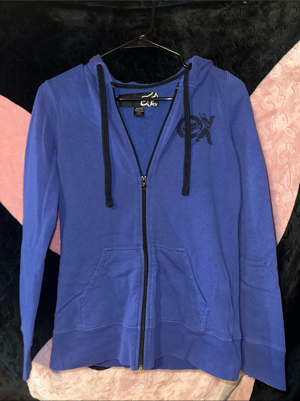 Fox Blue Full-Zip Hoodie Jacket - Women